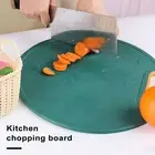 Vegetable Cutting Board Easy to Clean Dual-sided Round Chopping with Grinder