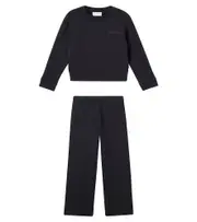 [Moncler Enfant] Moncler Enfant Cotton sweatshirt and sweatpants set Y 10 black