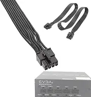 VGA Graphics Card Cable - 8-Pin Adapter Cable,with 8P to 6+2P Flat, VGA Graphics Cable for DisplayPort Video Card, PCIe Cable Foccar