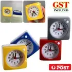 Battery Quartz Alarm Clock No Tick Night Light Bedside Clocks Snooze Silent