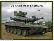 US Army M551 Sheridan Tank Tool Box / Refrigerator Magnet