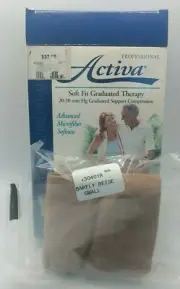 Activa Professional 20-30 mm Compression Socks Knee High Open Toe Size Small