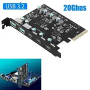 PCIE X4 To USB 3.2 Type C Expansion Card 10Gbps Gen2 USB Adapter Converter
