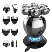 Multifunctional 7-Head Men's 5-in-1 Electric Shaver, Bald Shaver for Men, Cor...