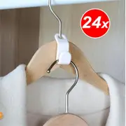 24-Pack Space Saving Hanger Hooks Closet Organizer, Heavy Duty Wardrobe Storage