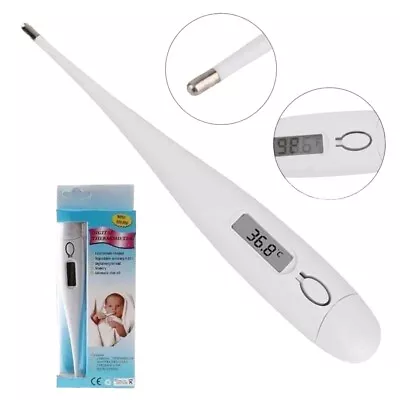 Digital Thermometer Medical LCD Alarm Baby Adult Oral Ear Body Fever Arm tongue