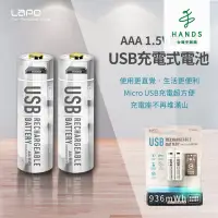 在飛比找momo購物網優惠-【台隆手創館】LaPO 可充式鋰離子4號AAA電池組-2入裝