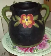 New/Old Stock Bob's Pottery LG Bean Pot by Karen Hillard Crouch Farmhouse Chic
