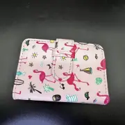 Pink Flamingo Pocket Photo Album 4.5x3 Holds 20 Polaroid Size Pictures Book