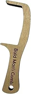 TENOL Bald Man's Comb and Brush,Bald Man Comb,Combing Brush for Bald Man Bald Man Joke Hairbrush Wooden Bald Man Grooming Tool Gift, Style B