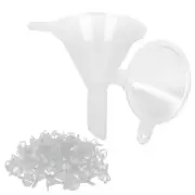100pcs Small Clear Plastic Funnels Empty Bottle Filling Tool For Cosmetic