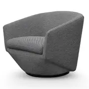 Donna Fabric Lounge Chair - Graphite Grey