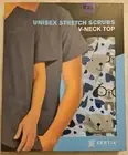 UNISEX Stretch Scrubs V-Neck Top XXL DOG PATTERN MSRP $38