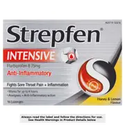 Strepfen Intensive Anti-Inflammatory Honey & Lemon Lozenges 16 Pack