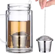 Reusable Tea Strainer Infuser Stainless Steel Fine Mesh Filter Herb Spice Filter