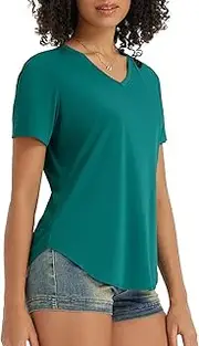 [baleaf] Women's Hiking Shirts Short Sleeve UV Protection Sports Running Workout Tops Quick Dry
