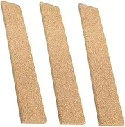 3pcs Self-Adhesive Cork Strip Wall Sticker Natural Bulletin Bar Memo Board Strip Office Supply
