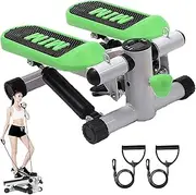 Stepper for Exercise, Mini Stair Stair Stepper with 300LBS Loading Capacity, Foot Exerciser for Full Body Workout, Fitness Stepper Resistance Bands for Home Apartment