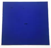 1118.30 TRANSPARENT MIDNIGHT BLUE 4" x 4" BULLSEYE 3mm THICK GLASS 90 COE