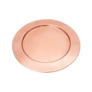 SSH COLLECTION Discus Large Round 35cm Wide Serving Tray - Hammered Copper