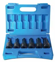 Action 69543061 - Impact Socket Set In-Hex 3/4" Drive 6 Piece Metric
