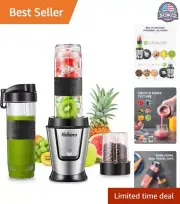Effortless One-Touch Blender for Smoothies and Coffee - On-the-Go Convenience