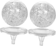 1 Set Bubble Ball Holder Set Shiny Ornaments Bubble Ball with Holder Desk Fountain Water Fountain Ball Outdoor Fountains Garden House Decorations Glass Ball Decoration Plastic