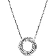 David Yurman Crossover Mini Pendant Necklace with Diamonds
