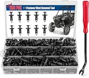 Xislet 120 PCS UTV Nylon Fender Clips/Body Rivets Replace for Polaris Ranger RZR Kawasaki Teryx Honda Pioneer Suzuki ATVS Fastener Rivets 7661855 with Remover