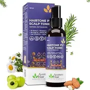 AVIMEE HERBALHairtone PV 1 Scalp Spray | Natural DHT Blocker & Fights Hair Fall | With Rosemary, Saw Palmetto, Amla, Methi & Bhringraj Extracts | Serum For Men & Women | 100 ml