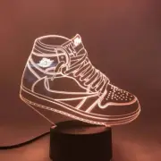 3D AJ1 Travis Scott Sneaker LED Multicolor Night Light