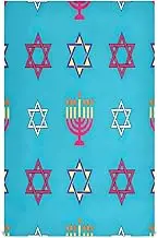 GAIREG Colorful Candles Stars Blue Dish Towels for Drying Dishes, 28x18 Inch Bulk Farm House Kitchen Towels, Set of 6