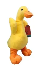Hoopet Yellow Duck 14" Squeaky Plush Pet Toy