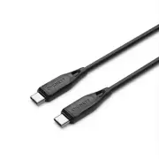 Cygnett CY4693PCTYC 2m Essentials USB-C to USB-C 2.0 Cable Black, 3A/60W 480M...