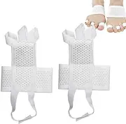 Euyehn Toe Spacers | Elastic Toe Splitter - Breathable Toe Corrector, Adjustable Toe Relief Tape With Heel Strap For Men & Women