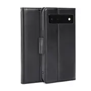 ZUSLAB Pixel 7a Case Hanman Leather Wallet Card Cover for Google (2023) - Black