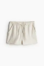 Linen Blend Pull On Shorts