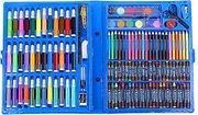 zolyet 150pcs Art Drawing Set Water Color Pen Students Stationery Coloring Kit for Adults/Teens/Kids Blue