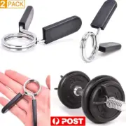2Pcs 25mm Gym Dumbbell Barbell Olympic Weight Bar Lock Clamp Spring Collar Clips