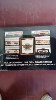 New Cond. HO SCALE HARLEY DAVIDSON 1995 BIG TWIN POWER TRAIN SET Sealed
