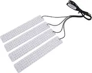 384 LEDs Grow Light Panel Dimmable Intelligent Timing 4 Light Levels for Indoor Plants Fruit Aluminum