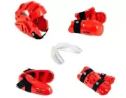 ProForce Lighting 7 Piece Sparring Gear Combo Set RED