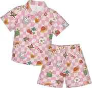 [Caihoyu] Big Boy Short Sleeve Button Down Shirt Top Shorts Set Toddler Kids Baby Boys Infant Little Boy Gift