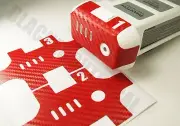 DJI Phantom RED Carbon Fiber Battery Skin Stickers Graphic Wrap Decal 1 2 3 p3