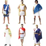 滿249出貨希臘國王服裝 萬圣節派對男裝古希臘神話宙斯 男神希臘王子服裝