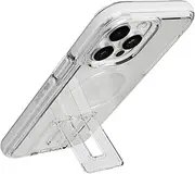 [tech21] EvoCrystal Kick case for iPhone 14 Pro Max - MagSafe Compatible - Impact Protection - Kickstand - White