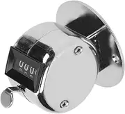 Hand Tally Counter Stainless Steel 4 Digit Manual Counting Tool Workshop Inventory
