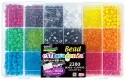The Beadery 18 Compartment Bead Box-Chalkboard Alphabet (Pack of 1)