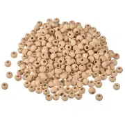 Natural Wood Beads (8x2mm/0.31"x0.08") 800Pcs,for Home Decor DIY Craft Bracelet