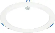 uxcell 7.3" Inner Dia. Light Trim Ring, Aluminum Alloy Circular Light Cover Lighting Fixture for Ceiling Wall Recessed Can Downlights, White